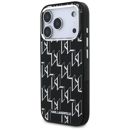 Futrola MagSafe za Apple iPhone 17 Pro, Karl Lagerfeld, IML KL Monogram, Crna