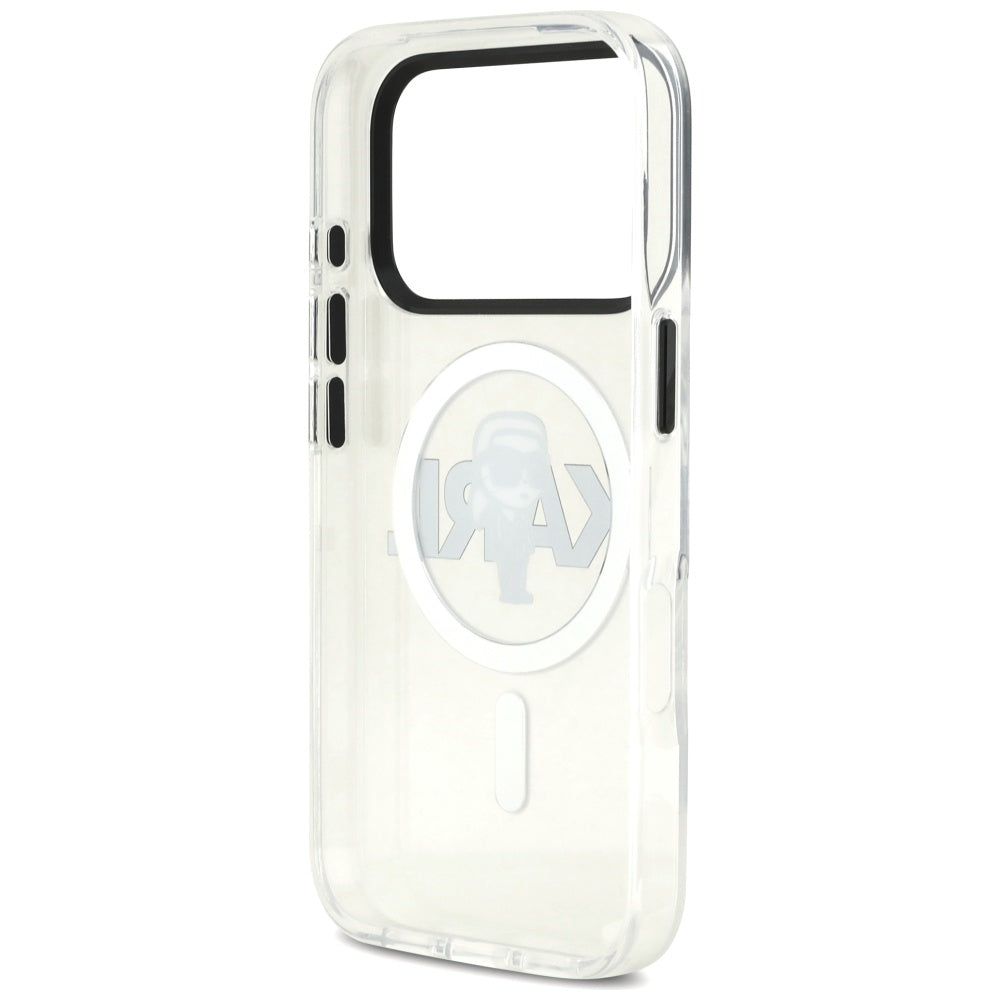 Futrola MagSafe za Apple iPhone 17 Pro, Karl Lagerfeld, IML Sketch Logo Karl, Prozirna