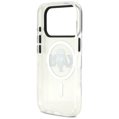 Futrola MagSafe za Apple iPhone 17 Pro, Karl Lagerfeld, IML Sketch Logo Karl, Prozirna