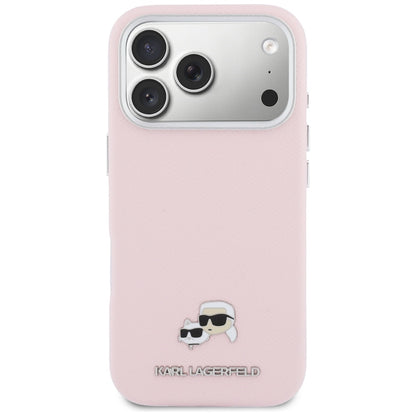 Futrola MagSafe za Apple iPhone 17 Pro, Karl Lagerfeld, Karl & Choupette Head's Pin, Roza