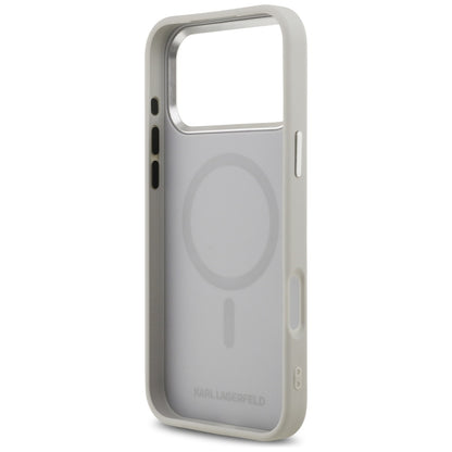 MagSafe futrola za Apple iPhone 17 Pro, Karl Lagerfeld, Karl & Choupette Pins, Siva