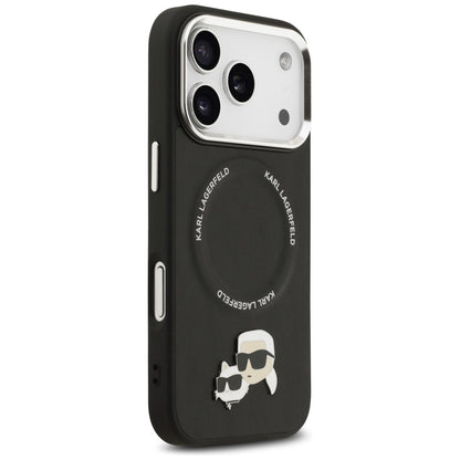 MagSafe futrola za Apple iPhone 17 Pro, Karl Lagerfeld, Karl & Choupette Pins, Crna