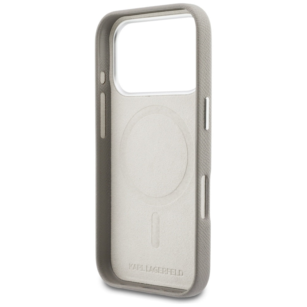 Futrola MagSafe za Apple iPhone 17 Pro, Karl Lagerfeld, Karl Head Logo, Siva