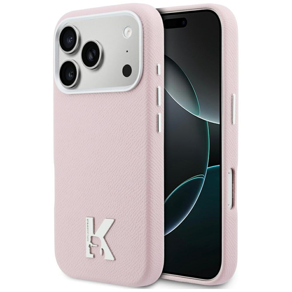Futrola MagSafe za Apple iPhone 17 Pro, Karl Lagerfeld, Karl Head Logo, Roza