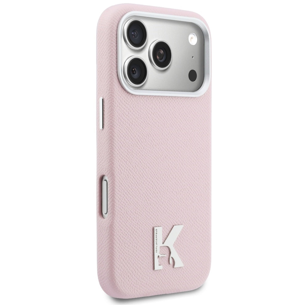Futrola MagSafe za Apple iPhone 17 Pro, Karl Lagerfeld, Karl Head Logo, Roza