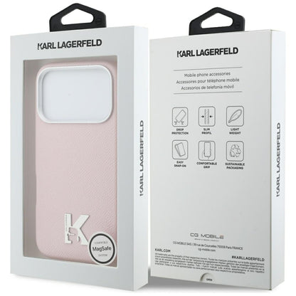 Futrola MagSafe za Apple iPhone 17 Pro, Karl Lagerfeld, Karl Head Logo, Roza