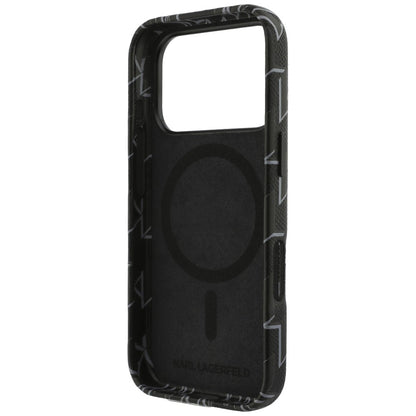 Futrola MagSafe za Apple iPhone 17 Pro, Karl Lagerfeld, KL Monogram Logo, Crna