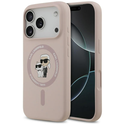 Futrola MagSafe za Apple iPhone 17 Pro, Karl Lagerfeld, Ring Karl & Choupette, Roza