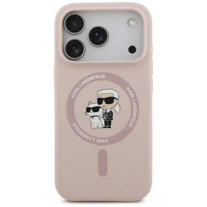 Futrola MagSafe za Apple iPhone 17 Pro, Karl Lagerfeld, Ring Karl & Choupette, Roza