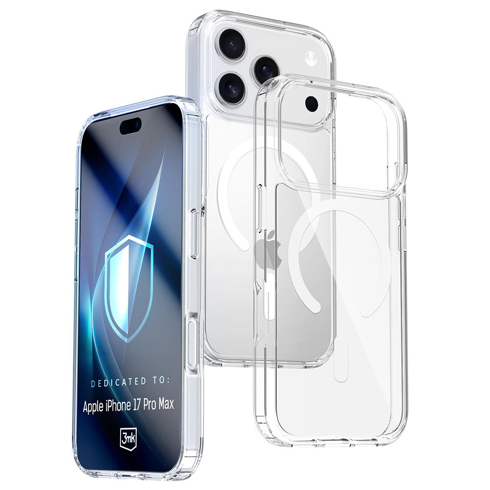 MagSafe futrola za Apple iPhone 17 Pro Max, 3MK, Armor MagCase, Prozirna
