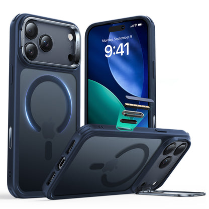 Husa MagSafe za Apple iPhone 17 Pro Max, ESR, Classic Hybrid Kickstand, Plava Satinirana