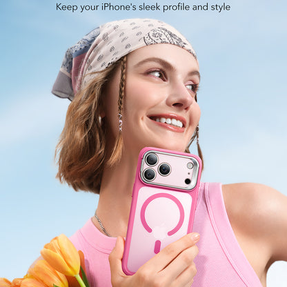 Futrola MagSafe za Apple iPhone 17 Pro Max, ESR, Classic Hybrid Kickstand, Roza Satinirana