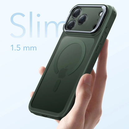 Futrola MagSafe za Apple iPhone 17 Pro Max, ESR, Classic Hybrid Kickstand, Satinirano Zelena