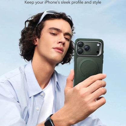 Futrola MagSafe za Apple iPhone 17 Pro Max, ESR, Classic Hybrid Kickstand, Satinirano Zelena