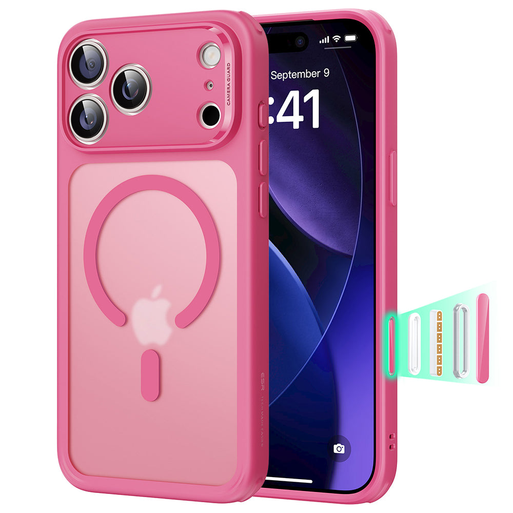 Futrola MagSafe za Apple iPhone 17 Pro Max, ESR, Classic Hybrid, Satin Pink
