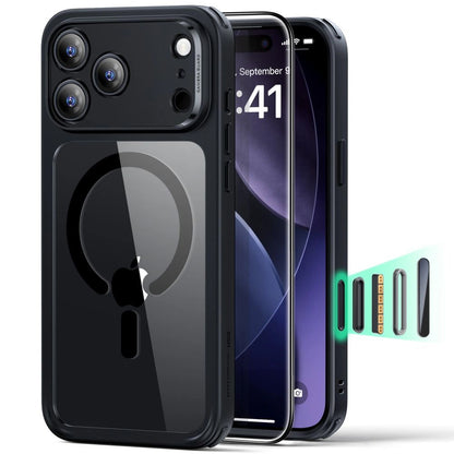 Futrola MagSafe za Apple iPhone 17 Pro Max, ESR, Classic Hybrid sa zaštitnikom ekrana, Prozirno Crna