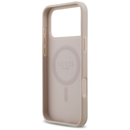 MagSafe futrola za Apple iPhone 17 Pro Max, Guess, 4G Circle Classic Logo, Roza