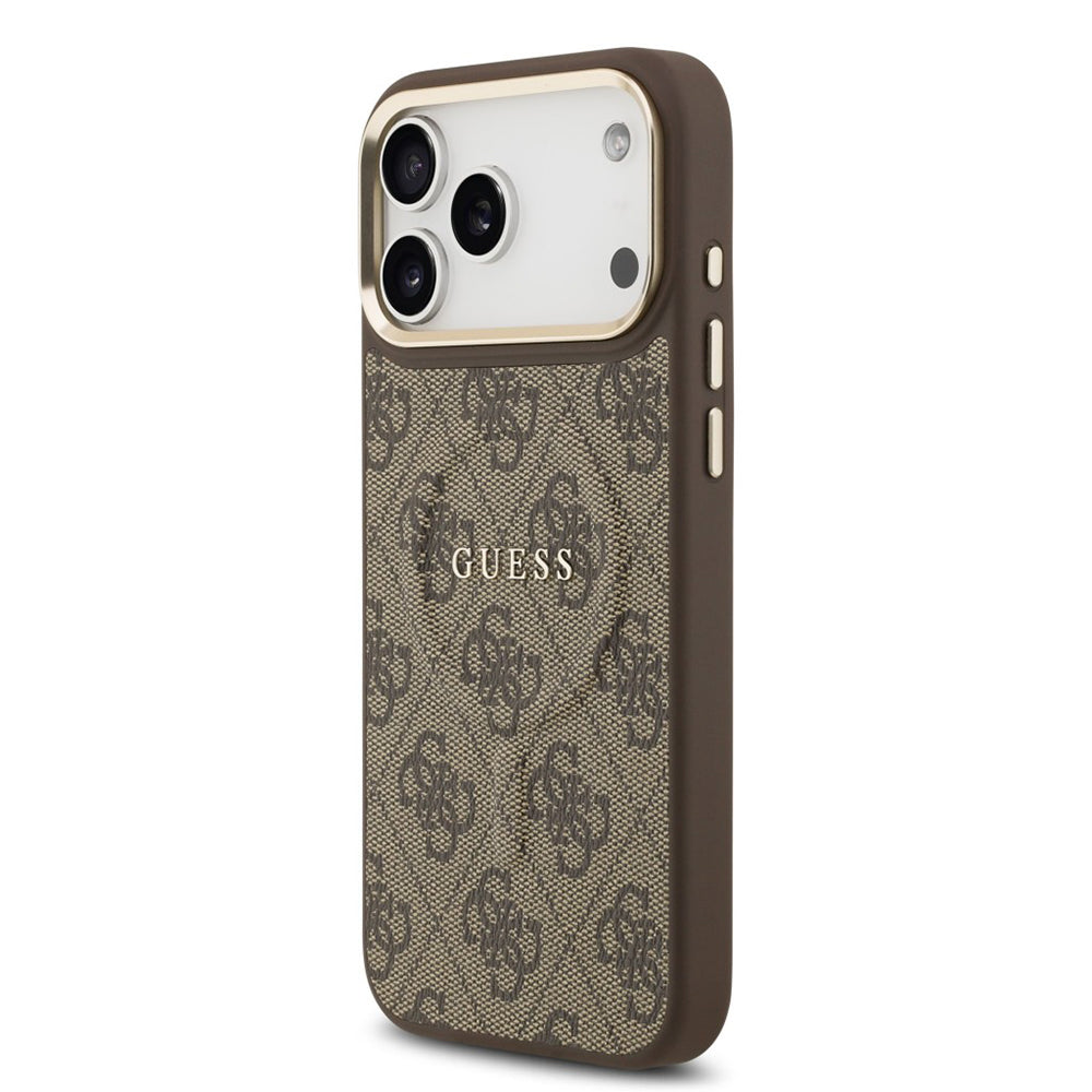 MagSafe futrola za Apple iPhone 17 Pro Max, Guess, 4G Classic, smeđa