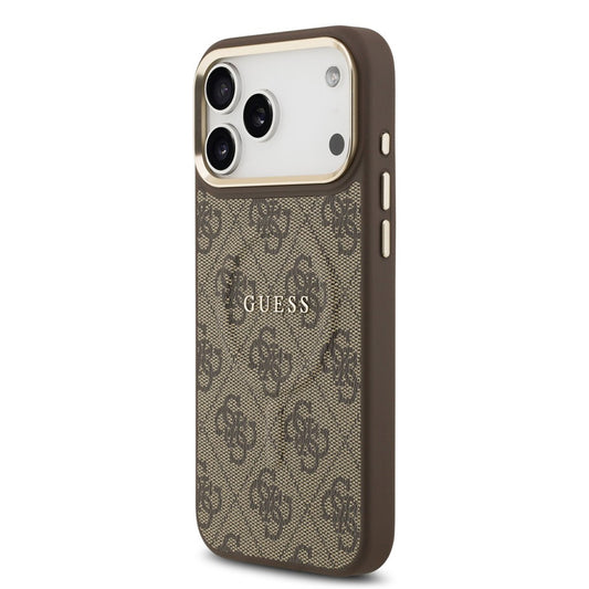 MagSafe futrola za Apple iPhone 17 Pro Max, Guess, 4G Classic, smeđa