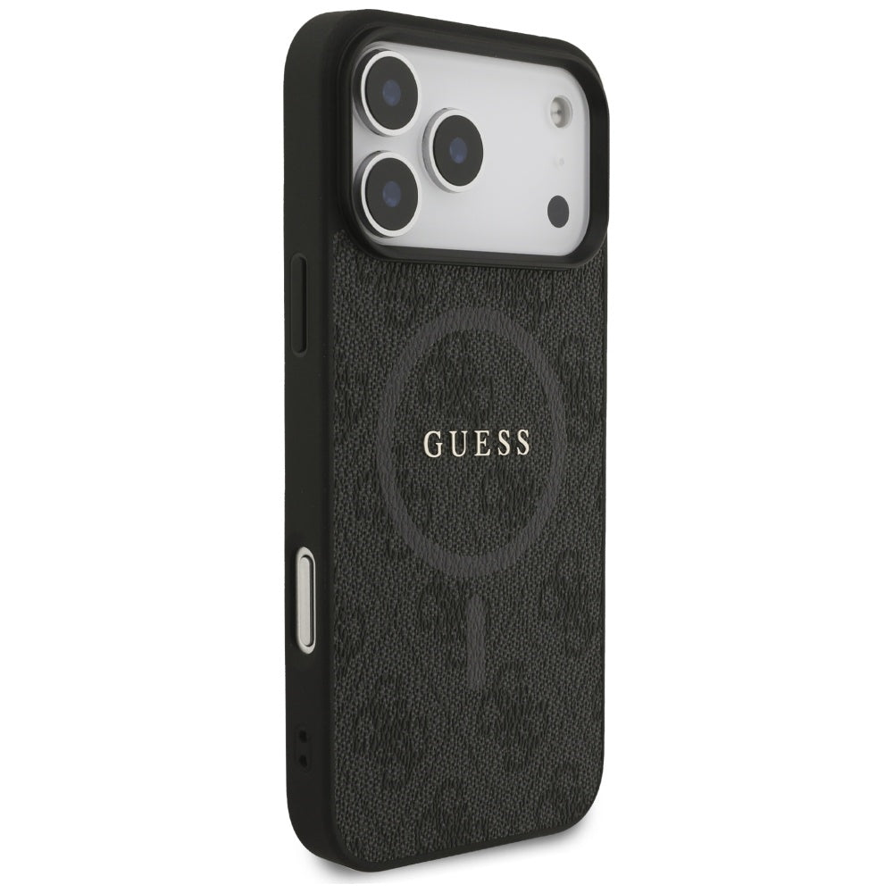 MagSafe futrola za Apple iPhone 17 Pro Max, Guess, 4G Ring Classic Logo, Crna