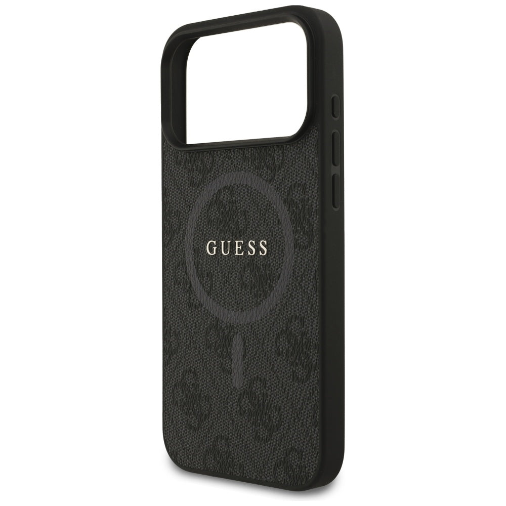 MagSafe futrola za Apple iPhone 17 Pro Max, Guess, 4G Ring Classic Logo, Crna