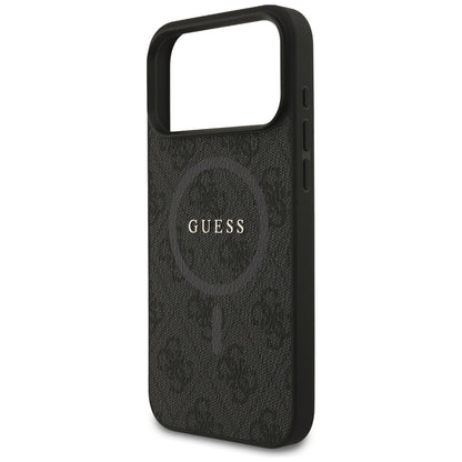 MagSafe futrola za Apple iPhone 17 Pro Max, Guess, 4G Ring Classic Logo, Crna