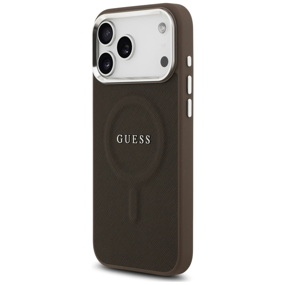 MagSafe futrola za Apple iPhone 17 Pro Max, Guess, Classic Logo, Smeđa