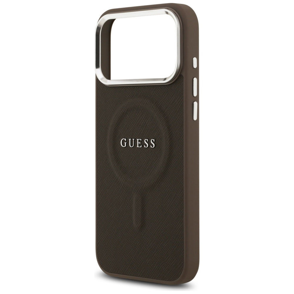 MagSafe futrola za Apple iPhone 17 Pro Max, Guess, Classic Logo, Smeđa