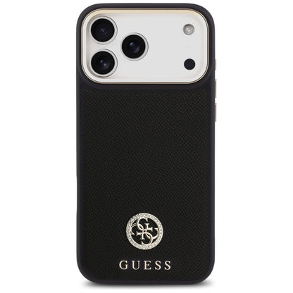 MagSafe futrola za Apple iPhone 17 Pro Max, Guess, Grained Strass Logo, Crna
