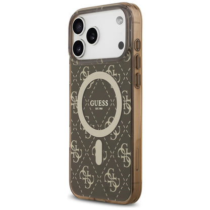 MagSafe futrola za Apple iPhone 17 Pro Max, Guess, IML 4G Background, smeđa