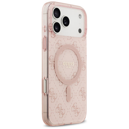 MagSafe futrola za Apple iPhone 17 Pro Max, Guess, IML 4G Background, Roza