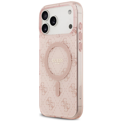 MagSafe futrola za Apple iPhone 17 Pro Max, Guess, IML 4G Background, Roza