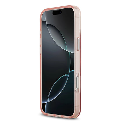 Futrola MagSafe za Apple iPhone 17 Pro Max, Guess, IML Gradient Triangle Logo, Roza
