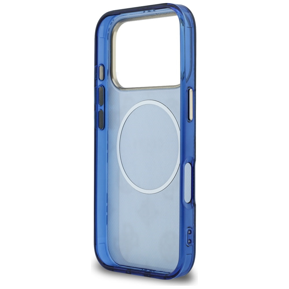 Futrola MagSafe za Apple iPhone 17 Pro Max, Guess, IML Peony Dot, Plava