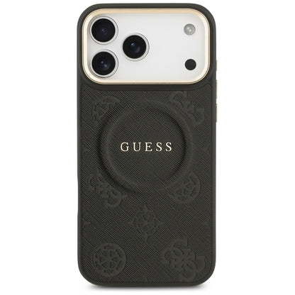 MagSafe futrola za Apple iPhone 17 Pro Max, Guess, Peony Hot Stamp, Crna