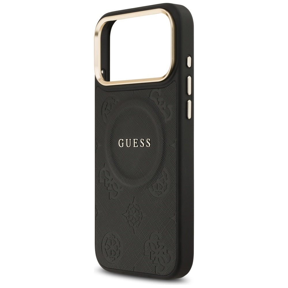 MagSafe futrola za Apple iPhone 17 Pro Max, Guess, Peony Hot Stamp, Crna