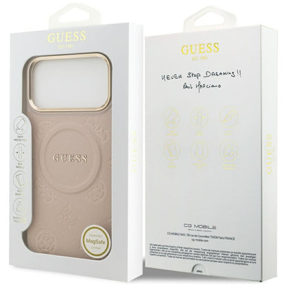 MagSafe futrola za Apple iPhone 17 Pro Max, Guess, Peony Hot Stamp, Roza
