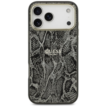 MagSafe torbica za Apple iPhone 17 Pro Max, Guess, Python uzorak, Crna