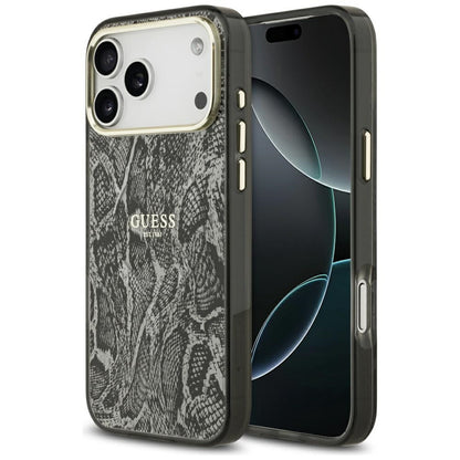 MagSafe torbica za Apple iPhone 17 Pro Max, Guess, Python uzorak, Crna