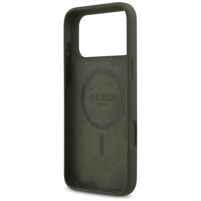 Futrola MagSafe za Apple iPhone 17 Pro Max, Guess, Triangle Logo, Kaki