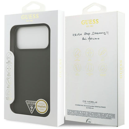Futrola MagSafe za Apple iPhone 17 Pro Max, Guess, Triangle Logo, Kaki