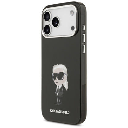Futrola MagSafe za Apple iPhone 17 Pro Max, Karl Lagerfeld, IML Aquarelle Karl Ikonik, Crna
