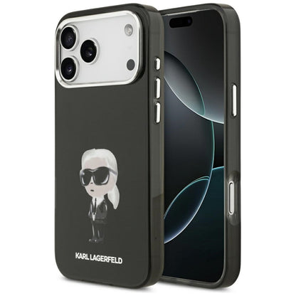 Futrola MagSafe za Apple iPhone 17 Pro Max, Karl Lagerfeld, IML Aquarelle Karl Ikonik, Crna