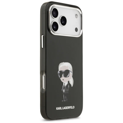 Futrola MagSafe za Apple iPhone 17 Pro Max, Karl Lagerfeld, IML Aquarelle Karl Ikonik, Crna