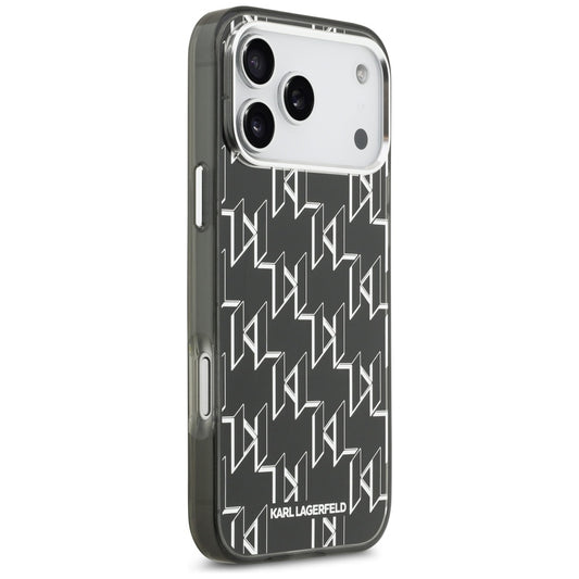 Futrola MagSafe za Apple iPhone 17 Pro Max, Karl Lagerfeld, IML KL Monogram, Crna