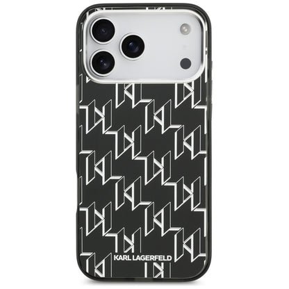 Futrola MagSafe za Apple iPhone 17 Pro Max, Karl Lagerfeld, IML KL Monogram, Crna