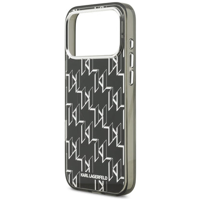 Futrola MagSafe za Apple iPhone 17 Pro Max, Karl Lagerfeld, IML KL Monogram, Crna
