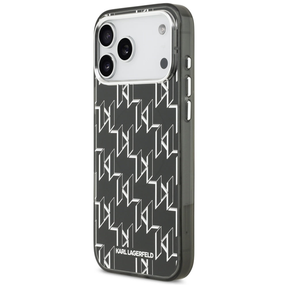 Futrola MagSafe za Apple iPhone 17 Pro Max, Karl Lagerfeld, IML KL Monogram, Crna