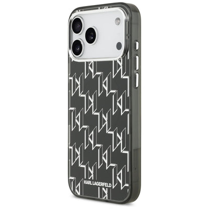 Futrola MagSafe za Apple iPhone 17 Pro Max, Karl Lagerfeld, IML KL Monogram, Crna