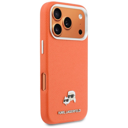 MagSafe futrola za Apple iPhone 17 Pro Max, Karl Lagerfeld, Karl & Choupette Head's Pin, Narančasta